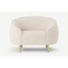 Trudy Living Room Oatmeal Fabric Armchair - Image 4