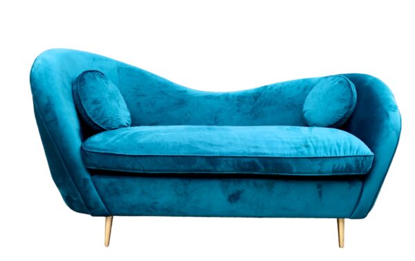 Kooper 2 Seater Velvet Sofa - Seafoam Blue 165cm - Image 5