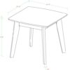 Walker Edison Retro Modern End Table, Set Of 2 - White/Natural - Image 2
