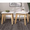 Walker Edison Retro Modern End Table, Set Of 2 - White/Natural - Image 4