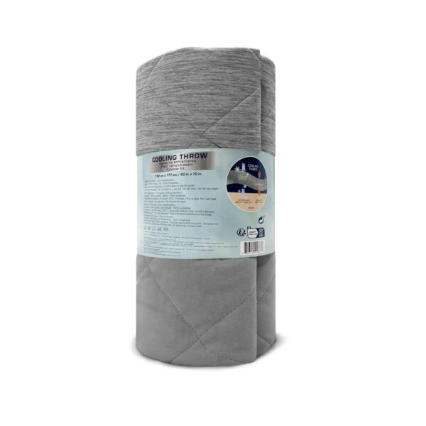 Sutton Place Cooling Throw - 152 x 177 cm (Grey) - Image 3