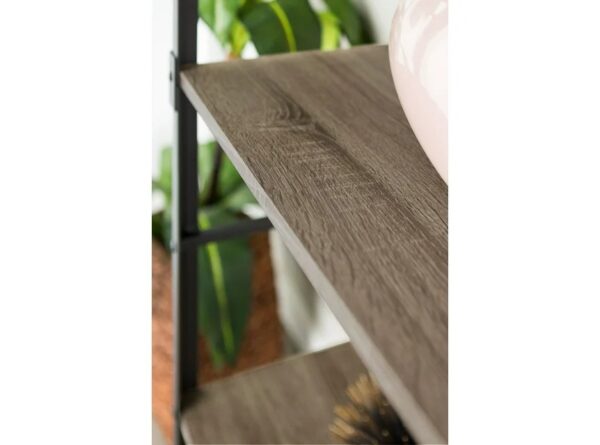 Walker Edison Angle Iron Urban Industrial Bookshelf - Driftwood - Image 2