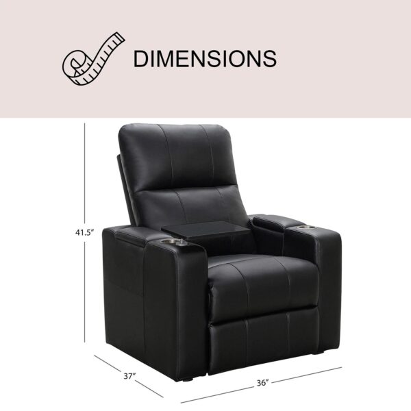Travis Power Theater Recliner With Table - Image 5
