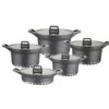 Linsan 10 Piece Die Cast Cookware Set