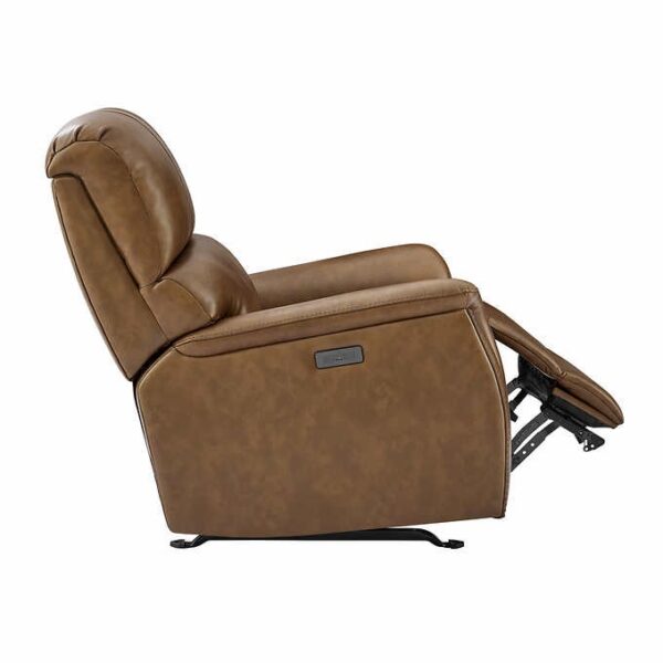 Barcalounger Presley Leather Power Rocker Recliner with Power Headrest - Image 4