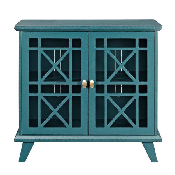 Walker Edison Gwen Fretwork Accent Console Shelf - 32-inch - Image 5