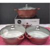 Linsan Die Cast Aluminium Non-Stick Cookware Set - 6pc - Image 5