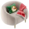 Trudy Living Room Oatmeal Fabric Armchair - Image 5
