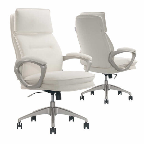 Lillian August Peyton Plush Velvet High Back Office Chair - Image 5