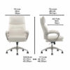 Lillian August Peyton Plush Velvet High Back Office Chair - Image 7