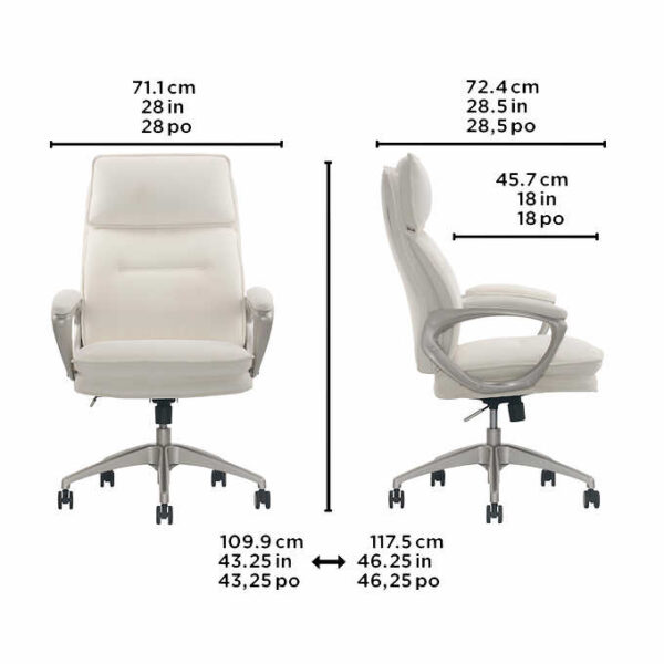 Lillian August Peyton Plush Velvet High Back Office Chair - Image 7