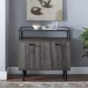 Walker Edison Modern Glass Top Side Table