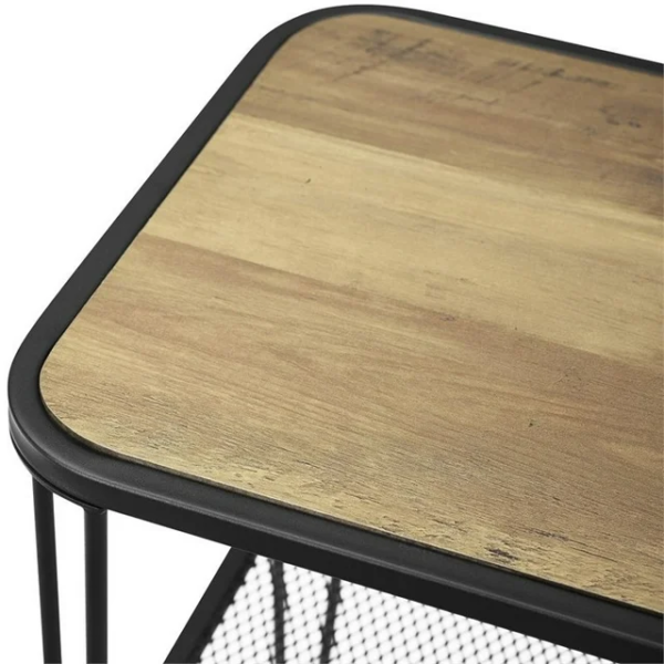 Walker Edison 16'' Urban Mesh Metal Side Table - Image 2