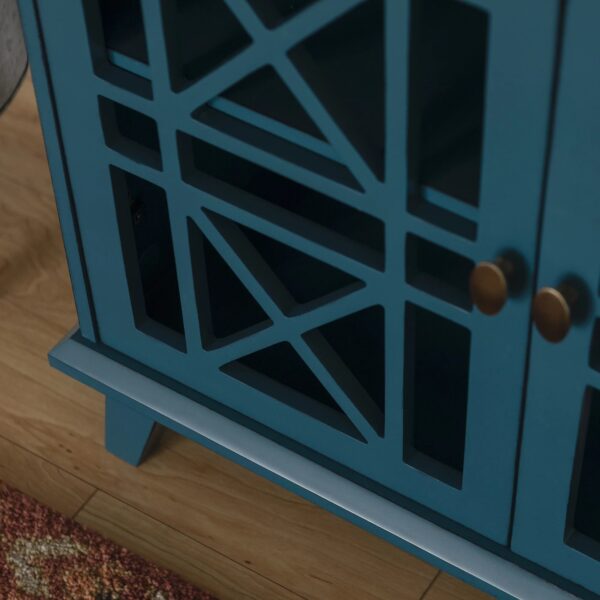 Walker Edison Gwen Fretwork Accent Console Shelf - 32-inch - Image 7