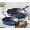 Member's Mark Enamel Cast Iron Skillet Set - 2-piece