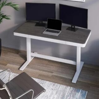 Tresanti Rene 55" Wireless Charging Adjustable Height Computer Table