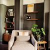 Jak Arch Overrach Floor Lamp - Black & Brass - 4W - Image 2