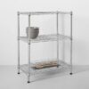 3 Tier Wide Wire Shelf Chrome- Made By Design -93cm x 90.4cm x 45.7cm - Image 4
