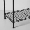 3 Tier Wide Wire Shelf- Made By Design -93cm x 90.4cm x 45.7cm- Black - Image 6