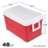 Igloo 48 Qt. Laguna Ice Chest Cooler - Red - Image 3