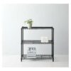 3 Tier Wide Wire Shelf- Made By Design -93cm x 90.4cm x 45.7cm- Black - Image 2