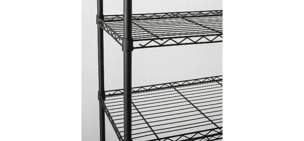 3 Tier Wide Wire Shelf- Made By Design -93cm x 90.4cm x 45.7cm- Black - Image 3