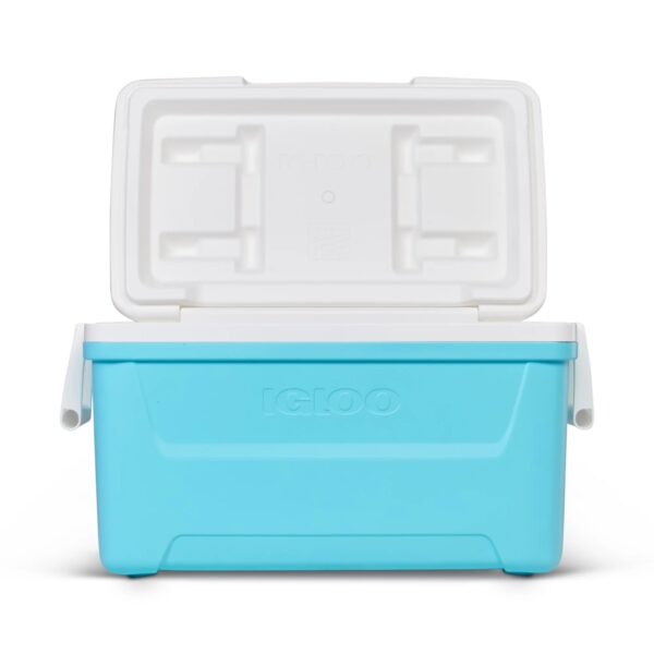 Igloo 48 Qt. Laguna Ice Chest Cooler - Aqua ,Blue and White - Image 5