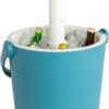 Keter Go Bar Beer & Wine Cooler With Handle - Pop Up Outdoor Table - Teal