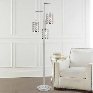 Gisele Crystal 3-light Floor Lamp