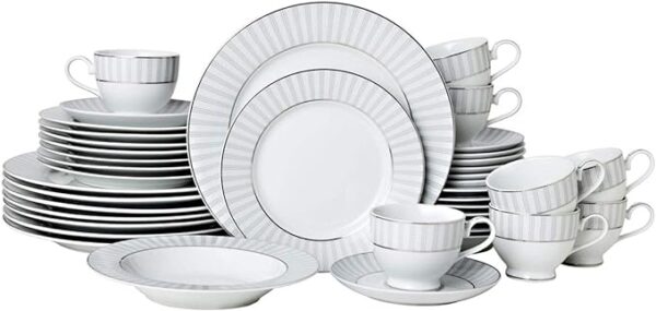 Mikasa Gingko Mikasa Adrian Grey 40pcs Dinnerware Set - Image 4