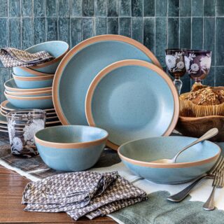 Overandback Stardust Dinnerware Set - 16-pieces