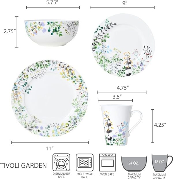 Mikasa Gingko Tivoli Garden Dinnerware Set - 16pieces - Image 4