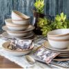 Overandback Stardust Dinnerware Set - 16-pieces Beige - Image 2