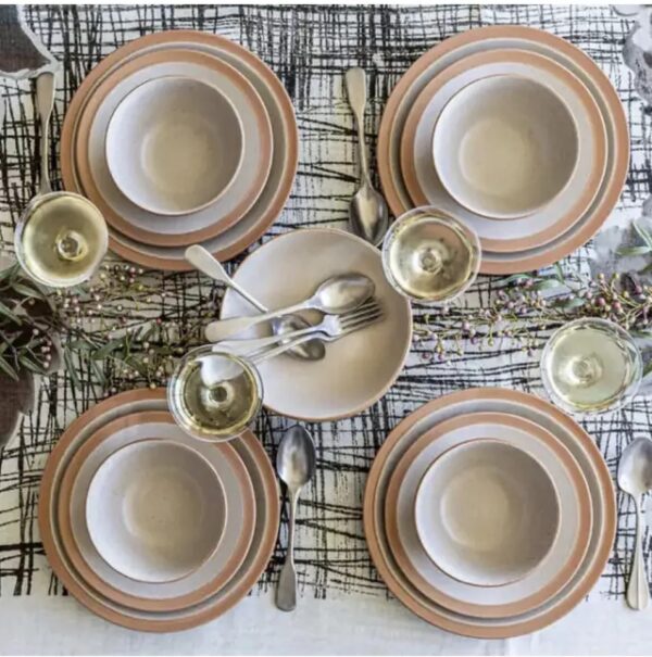Overandback Stardust Dinnerware Set - 16-pieces Beige - Image 4