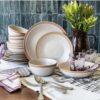 Overandback Stardust Dinnerware Set - 16-pieces Beige