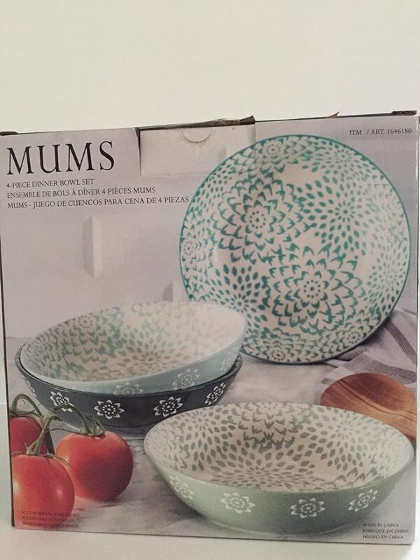 Baum Mums 4-piece Dinner Bowl Set - Image 2