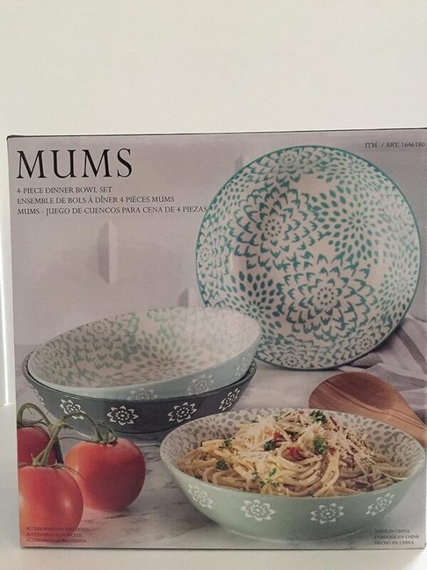 Baum Mums 4-piece Dinner Bowl Set
