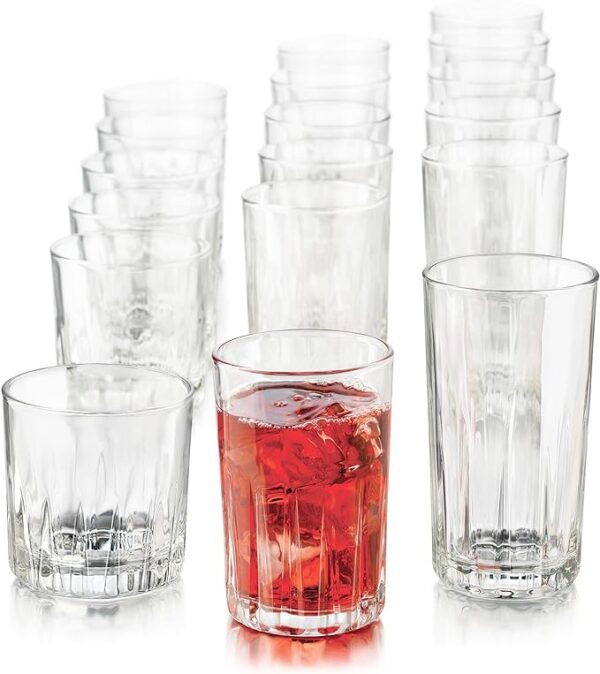 Libbey Brockton 18 Piece Glassware Set