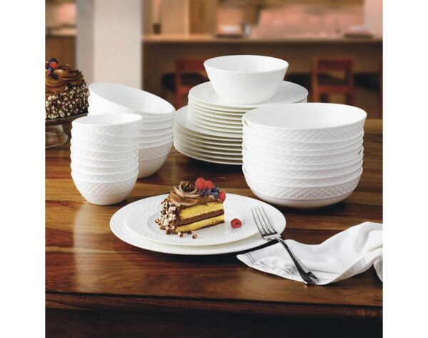 Mikasa Gingko Trellis Bone China Dinnerware Set - 40-Pieces - Image 5