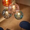Ilaria Cluster Light Multicoloured Glass And Brass - Image 3
