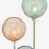 Triple Multicolour And Brass Floor Lamp - Image 6
