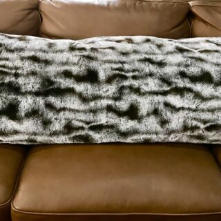 Idea Nuova Faux Fur Body Pillow Taupe - 20" X 48" Multi