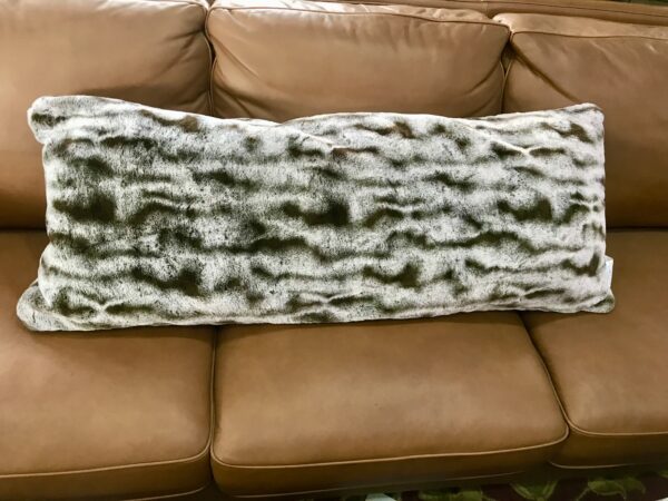 Idea Nuova Faux Fur Body Pillow Taupe - 20" X 48" Multi - Image 3