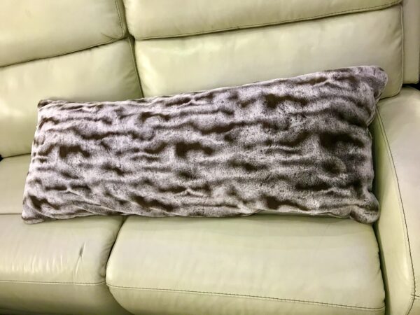 Idea Nuova Faux Fur Body Pillow Taupe - 20" X 48" Multi - Image 4