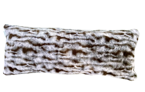 Idea Nuova Faux Fur Body Pillow Taupe - 20" X 48" Multi - Image 7