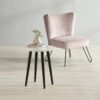 Milano Lule Faux Marble Side Lamp Table - Image 5