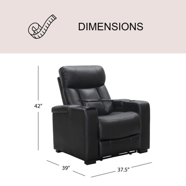 Larson Power Reclining Home Theater Chair With Tray - Image 9