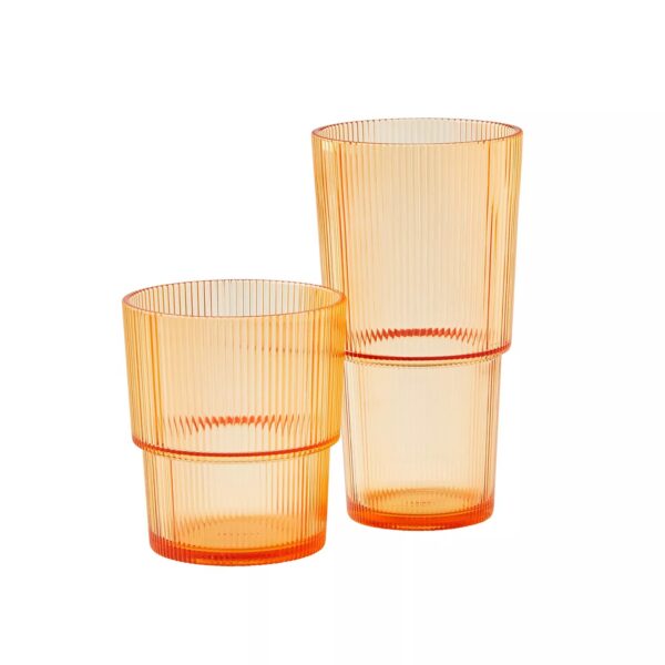 Member's Mark Shatterproof 12-piece Drinkware Set Ribbed - Image 6