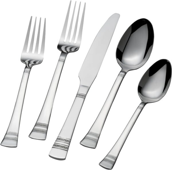 International Silver Kensington 51-Piece Stainless Steel Flatware Set - Image 5