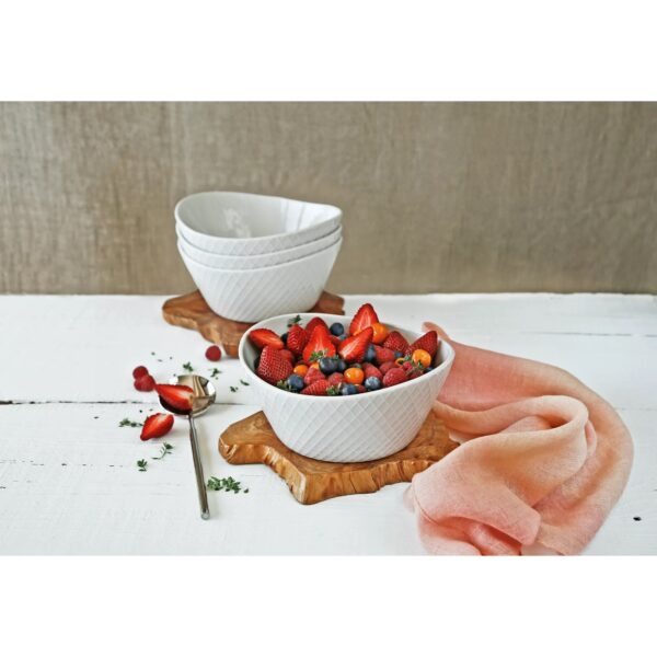 Over & Back 4-piece Porcelain Serving Bowl Set - Image 3
